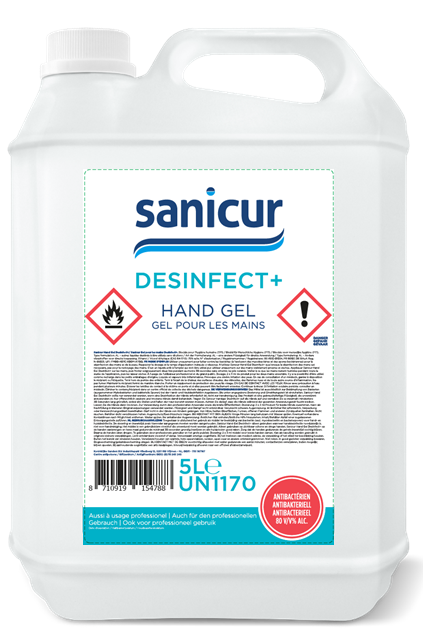 SANICUR DESINFECT+ HAND GEL  5000 ML